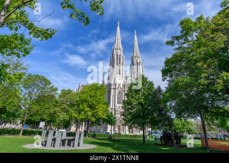 wien, österreich, 18. april, votivkirche *** wien, österreich, 18. april, votivkirche Copyright: xx Stockfoto