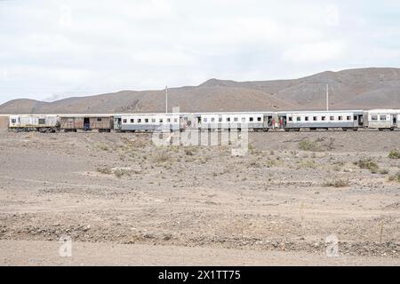 Zug von Dschibuti nach Addis Abeba, Äthiopien Stockfoto