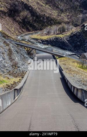 Llyn Brianne Reservoir & Dam - Llandovery Stockfoto