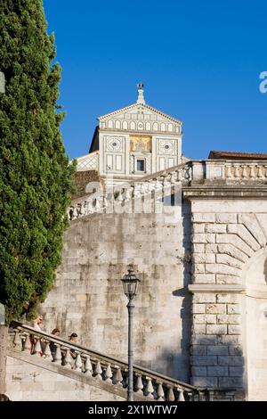 San Miniato Al Monte. Florenz. Toskana Stockfoto