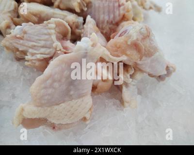 Gefrorene Chicken Wings zum Verkauf in Supermärkten Stockfoto