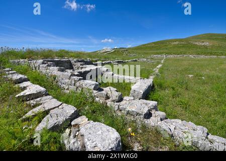 Monumentales Grab der Königin. Archäologisches Gebiet von ​​monte Adranone. Sambuca di Sicilia. Sizilien Stockfoto