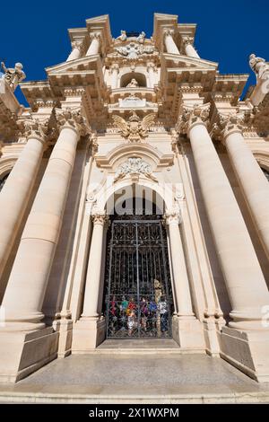 Kathedrale der Geburt der Heiligen Maria. Insel Ortigia. Syrakus. Sizilien Stockfoto