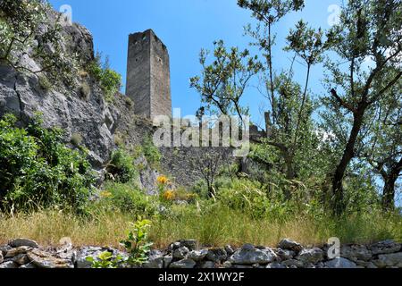 Festung von Precetto. Ferentillo. Valnerina. Umbrien. Italien Stockfoto