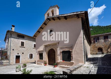 Kirche Santa Maria Delle Grazie. Sant'anatolia di Narco. Valnerina. Umbrien. Italien Stockfoto