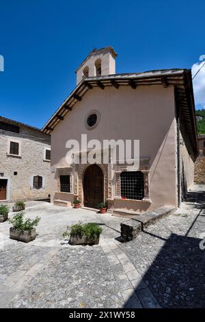 Kirche Santa Maria Delle Grazie. Sant'anatolia di Narco. Valnerina. Umbrien. Italien Stockfoto