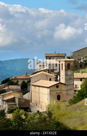 Gavelli. Weiler Sant'anatolia di Narco. Valnerina. Umbrien. Italien Stockfoto