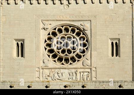 Abtei von Santi Mauro E Felice. Castel San Felice. Fraktion von Sant'anatolia di Narco. Valnerina. Umbrien. Italien Stockfoto