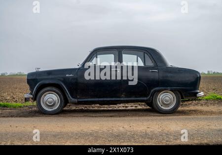 1955 Austin A40 Cambridge klassischer britischer Familienwagen aus den 1950er Jahren Stockfoto