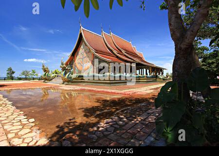 Öffentliche Sehenswürdigkeit Sirindhorn Wararam Phu Prao Tempel (Wat Phu Prao) in der Provinz Ubon Ratchathani, Thailand Stockfoto