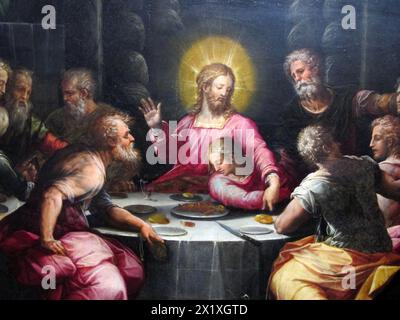 Giorgio vasari Letztes Abendmahl Stockfoto