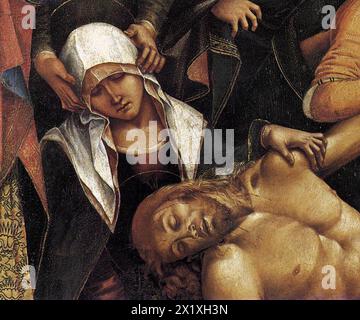 Klagen über den toten Christus, Detail, 1502 Luca Signorelli... Stockfoto