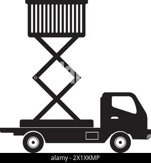 Symbole der Hubmaschine Vektordarstellung Symboldesign Stock Vektor
