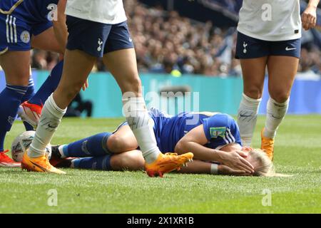 Tottenham Hotspur FC Women gegen Leicester City FC Women Adobe Women's FA Cup Halbfinale Tottenham Hotspur Stadium 14. April 2024 Stockfoto