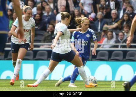 Tottenham Hotspur FC Women gegen Leicester City FC Women Adobe Women's FA Cup Halbfinale Tottenham Hotspur Stadium 14. April 2024 Stockfoto