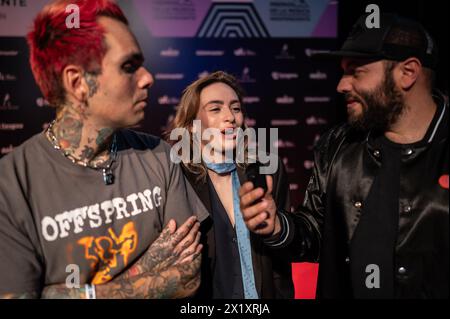 La la Love You, Gewinner des Best Videclip Award, bei den MIN Independent Music Awards 2024 in Saragossa, Spanien Stockfoto