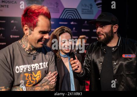 La la Love You, Gewinner des Best Videclip Award, bei den MIN Independent Music Awards 2024 in Saragossa, Spanien Stockfoto