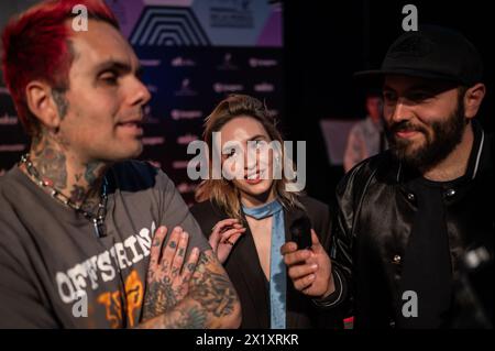 La la Love You, Gewinner des Best Videclip Award, bei den MIN Independent Music Awards 2024 in Saragossa, Spanien Stockfoto