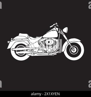 Motorrad Icon Vektor Illustration einfaches Design Stock Vektor