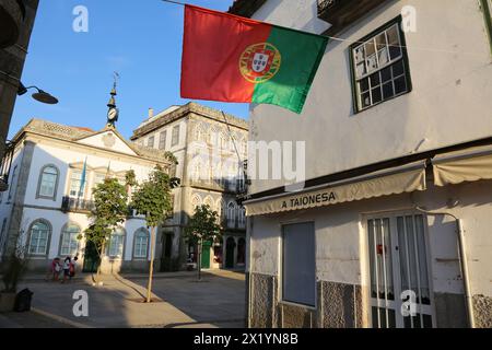 Rathaus, Valença do Minho, Viana do Castelo, Portugal. Stockfoto