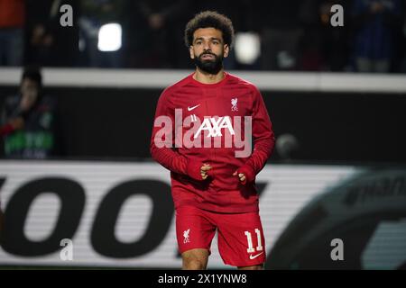 Bergamo, Italien. April 2024. Mohamed Salah, während Atalanta BC gegen Liverpool FC, Europa League, im Gewiss Stadium. Quelle: Alessio Morgese/Alessio Morgese/Emage/Alamy Live News Stockfoto