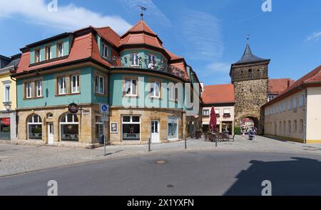 Die Korbmacherstadt Lichtenfels mit ihrer historischen Altstadt, dem Stadtteil Lichtenfels, Oberfranken, Franken, Bayern, Deutschland Stockfoto