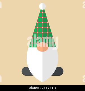 Grüner Weihnachtszwerg Stock Vektor