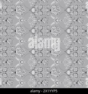 Grafisches Textilmuster Stock Vektor