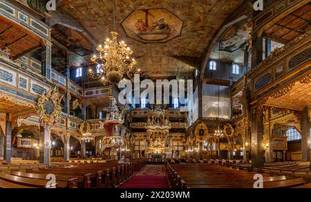 Evangelische Friedenskirche der Heiligen Dreifaltigkeit (Kościół Pokoju; Kosciol Pokoju) in Świdnica (Schweidnitz, Swidnica) in der Woiwodschaft Dolnośląskie P. Stockfoto