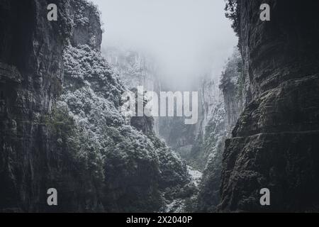 Drei natürlichen Brücken der Wulong Karst geologischer Park, UNESCO-Weltkulturerbe im wulong County, Chongqing, China, Asien Stockfoto