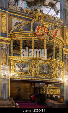 Fürstenloge, Evangelische Friedenskirche der Heiligen Dreifaltigkeit (Kościół Pokoju; Kosciol Pokoju) in Świdnica (Schweidnitz, Swidnica) in der Dolnośląskie Stockfoto
