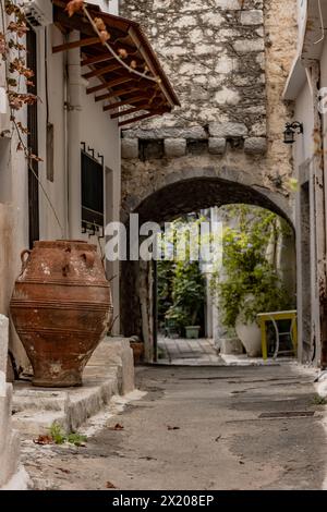 Straße in Griechenland Stockfoto