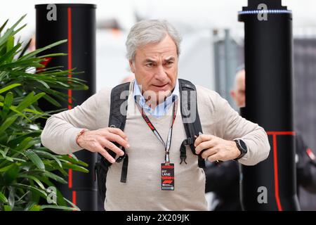 Shanghai, Chine. April 2024. SAINZ Carlos während des Formel 1 Lenovo Chinese Grand Prix 2024, 5. Runde der Formel 1 Weltmeisterschaft 2024 vom 19. Bis 21. April 2024 auf dem Shanghai International Circuit in Shanghai, China - Foto Paulo Maria/DPPI Credit: DPPI Media/Alamy Live News Stockfoto