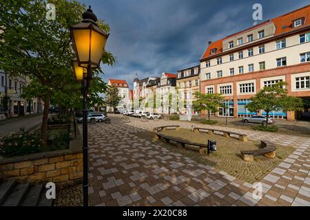 Die historische Altstadt von Zeitz, Burgenlandkreis, Sachsen-Anhalt, Deutschland Stockfoto