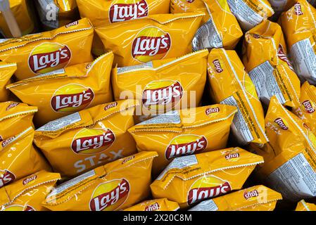 Lay's Potato Chips des ursprünglichen Geschmacks am 5. März 2024 in Bangkok, Thailand. Stockfoto