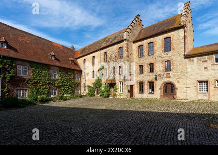 Schloss Saaleck bei der Weinstadt Hammelburg, Landkreis Bad Kissingen, Unterfranken, Franken, Bayern, Deutschland Stockfoto