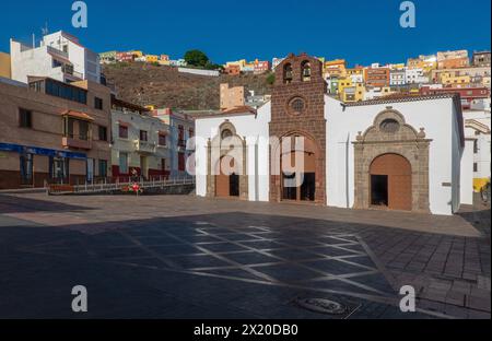 Die heutige Kirche Nuestra Señora de la Asunción stammt aus dem 17. Jahrhundert. In der früheren gotischen Kirche erhielt Columbus 1492 seinen Segen Stockfoto