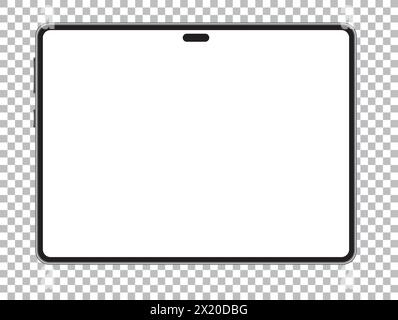 Hintergrund des mobilen Tablets. Illustration des Telefonvektors auf leerem Bildschirm. Design-Modell Stock Vektor
