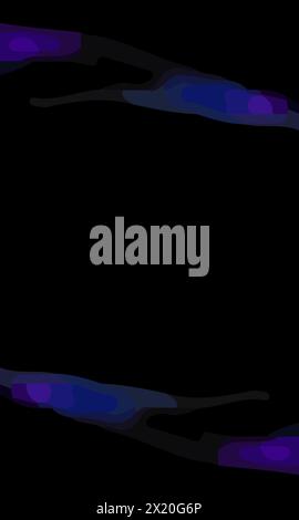 Ästhetisch blauer abstrakter Hintergrund mit Kopierbereich. Geeignet für Poster und Banner Stock Vektor