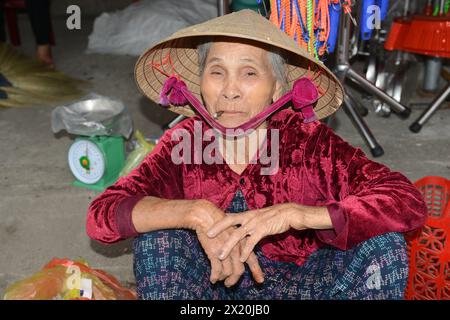 Cẩm Châu Markt in Hội an, Vietnam. Stockfoto