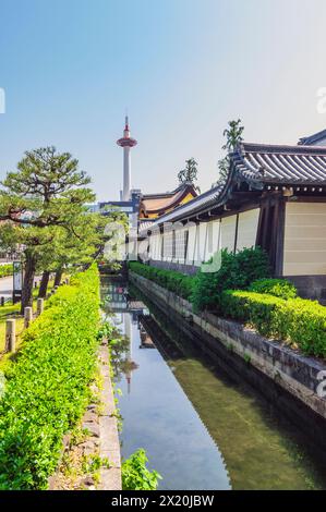 Blick auf die Stadt Kyoto in der Region Kansai auf der Insel Honshu. Stockfoto