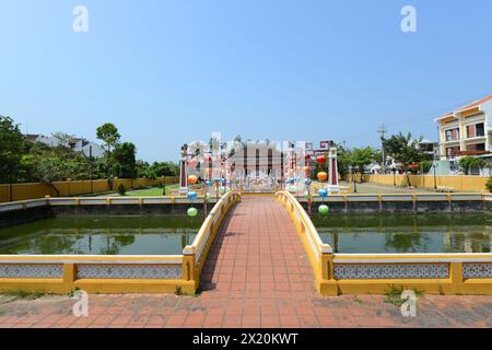 Văn miếu-Tempel der Literatur in der Altstadt von Hội an, Vietnam. Stockfoto