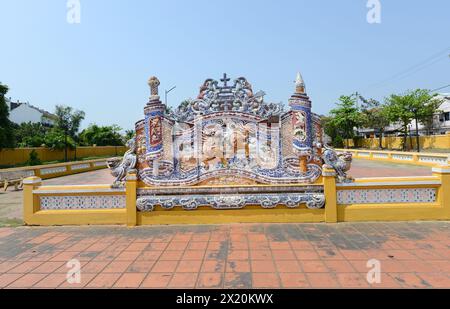 Văn miếu-Tempel der Literatur in der Altstadt von Hội an, Vietnam. Stockfoto