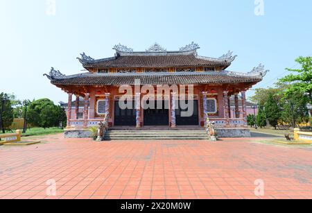 Văn miếu-Tempel der Literatur in der Altstadt von Hội an, Vietnam. Stockfoto