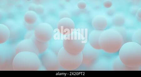 3D-Darstellung des abstrakten Kugelobjekts Hintergrund.3d Stockfoto