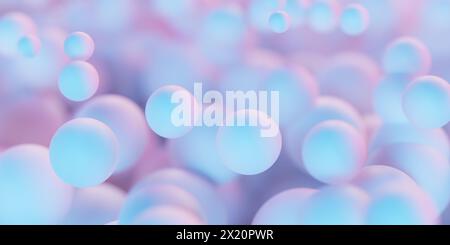 3D-Darstellung des abstrakten Kugelobjekts Hintergrund.3d Stockfoto