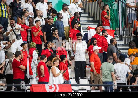 ABIDJAN, ELFENBEINKÜSTE - 14. JANUAR; Ägypten beim TotalEnergies Caf Africa Cup of Nations (Afcon 2023) Spiel zwischen Ägypten und Mosambik in Stad Stockfoto