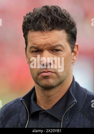 Leverkusen, Deutschland. April 2024. firo : 14.04.2024 Fußball, Fußball, Männer 1.Bundesliga 1.Bundesliga Bayer Leverkusen - Werder Bremen 5:0 Michael Ballack, TV-Experte, Portrait Credit: dpa/Alamy Live News Stockfoto