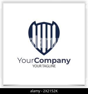 Designvorlage für Vektorschild-Logo Stock Vektor