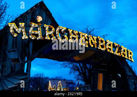 Märchenbasar im Münchner Olympiapark Stockfoto